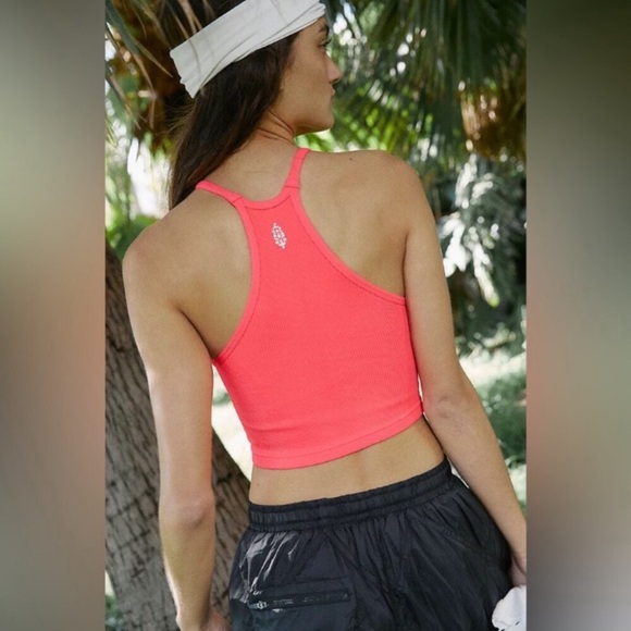 FREE PEOPLE Happiness Runs Crop Top Tank M/L - Picture 2 of 7